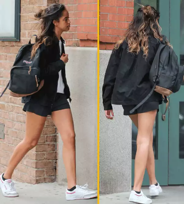 Malia Obama Steps Out In Shorts At New York City (Photos)